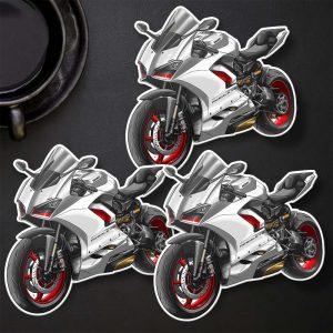 Ducati Panigale V2 Stickers Star White Silk Merchandise & Clothing Motorcycle Apparel