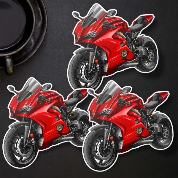 Ducati Panigale V4 Stickers 2018-2019 Red Merchandise & Clothing Motorcycle Apparel