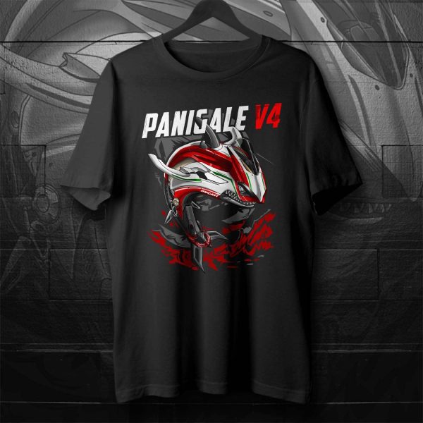 T-shirt Ducati Panigale V4 Shark 2018-2019 Speciale Merchandise & Clothing Motorcycle Apparel