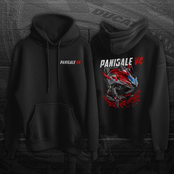 Hoodie Ducati Panigale V4 Shark 2019-2020 Corese Merchandise & Clothing Motorcycle Apparel