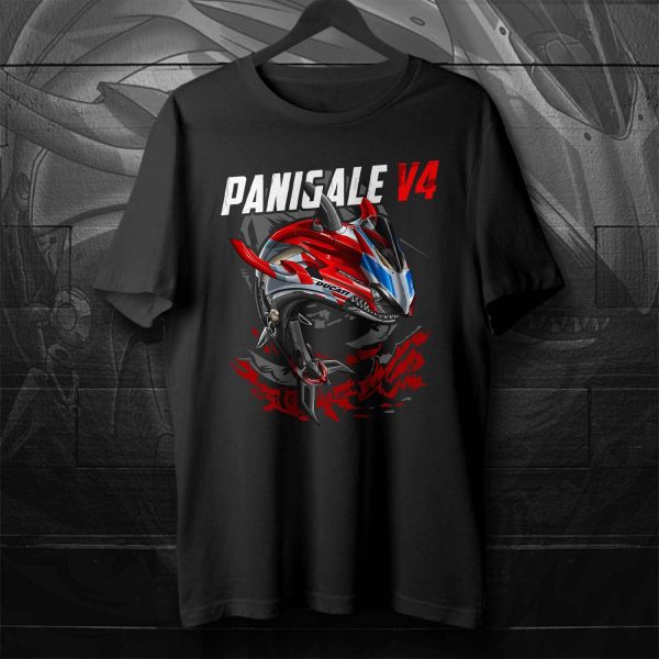 T-shirt Ducati Panigale V4 Shark 2019-2020 Corese Merchandise & Clothing Motorcycle Apparel