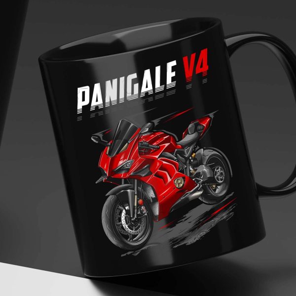 Ducati Panigale V4 Mug 2020-2021 Red Merchandise & Clothing Motorcycle Apparel