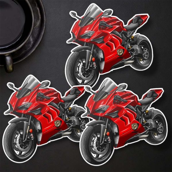 Ducati Panigale V4 Stickers 2020-2021 Red Merchandise & Clothing Motorcycle Apparel