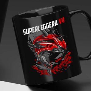 Black Mug Ducati Superleggera V4 Shark Clothing Merchandise