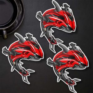 Stickers Ducati Superleggera V4 Shark Red SLV4 Clothing Merchandise