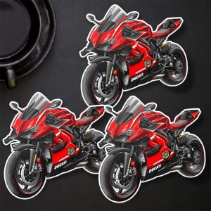 Ducati Superleggera V4 Stickers Red SLV4 Clothing Merchandise