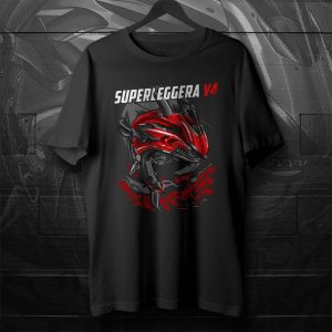 T-shirt Ducati Superleggera V4 Shark Clothing Merchandise