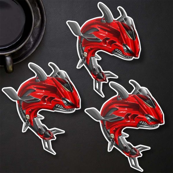 Stickers Ducati Panigale V4 Shark 2022-2023 Red Merchandise & Clothing Motorcycle Apparel