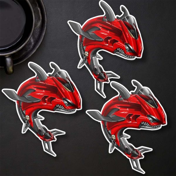 Stickers Ducati Panigale V4 Shark 2020-2021 Red Merchandise & Clothing Motorcycle Apparel
