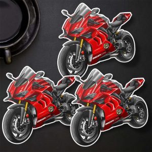 Ducati Panigale V4 Stickers 2019-2021 Red Merchandise & Clothing Motorcycle Apparel