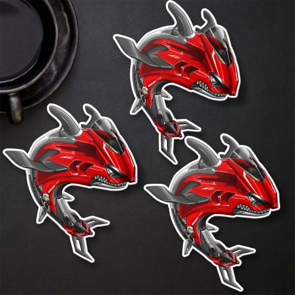 Stickers Ducati Panigale V4 Shark 2019-2021 Red Merchandise & Clothing Motorcycle Apparel