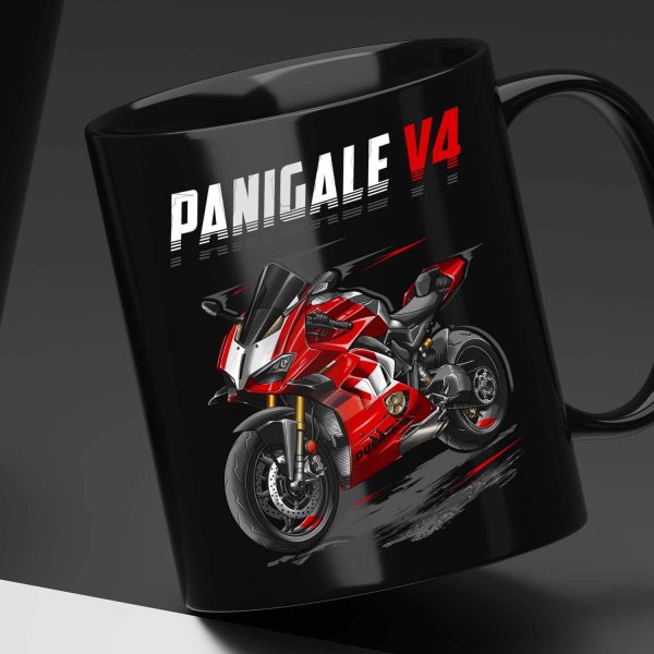 Ducati Panigale V4 Mug 2023 Standard Red Merchandise & Clothing Motorcycle Apparel