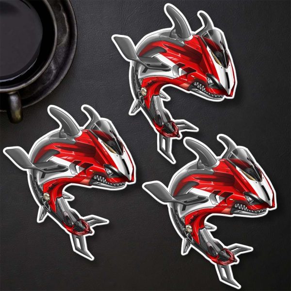 Stickers Ducati Panigale V4 Shark 2023 Standard Red Merchandise & Clothing Motorcycle Apparel
