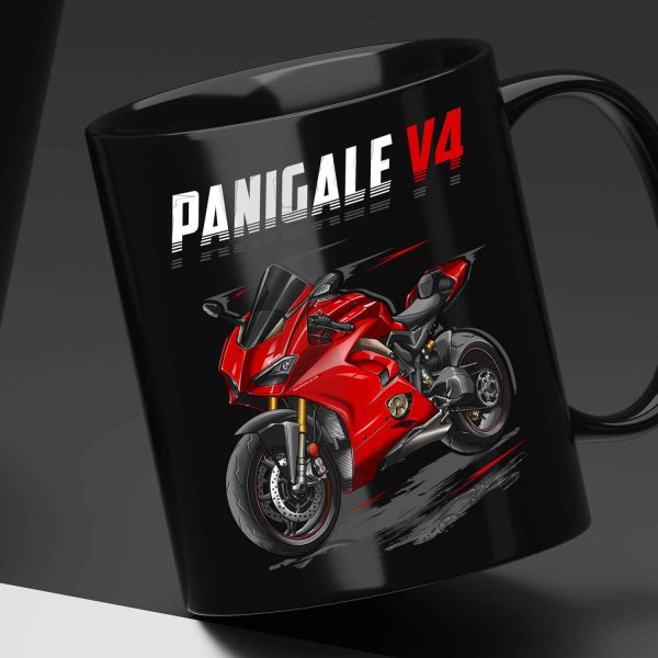 Ducati Panigale V4 Mug 2018-2019 Red Merchandise & Clothing Motorcycle Apparel