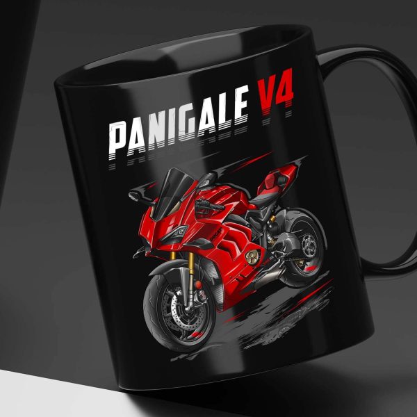 Ducati Panigale V4 Mug 2022-2023 Red Merchandise & Clothing Motorcycle Apparel