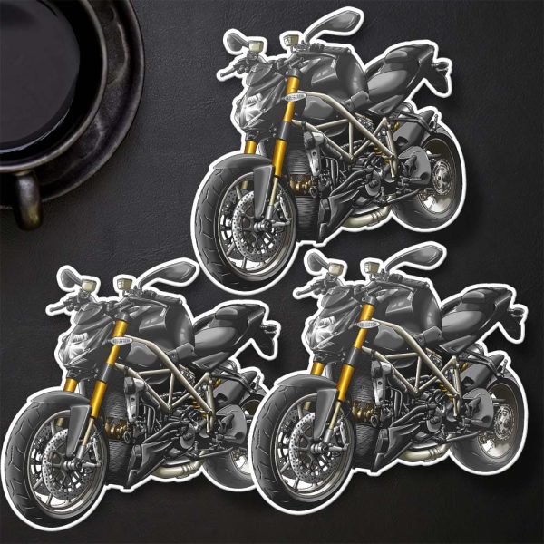 Ducati Streetfighter 1098 Stickers 2009-2010 S Midnight Black Merchandise & Clothing Motorcycle Apparel