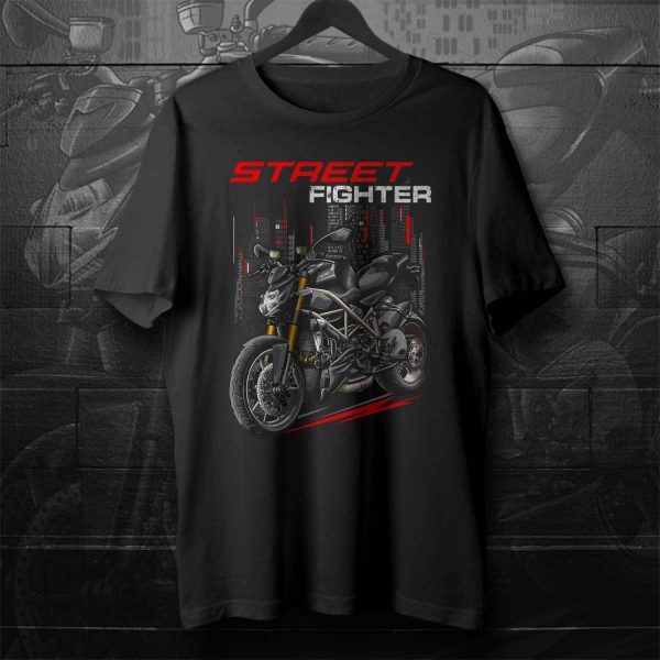 Ducati Streetfighter 1098 T-shirt 2009-2010 S Midnight Black Merchandise & Clothing Motorcycle Apparel