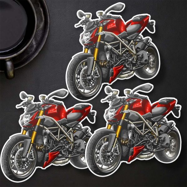 Ducati Streetfighter 1098 Stickers 2009-2010 S Red Merchandise & Clothing Motorcycle Apparel
