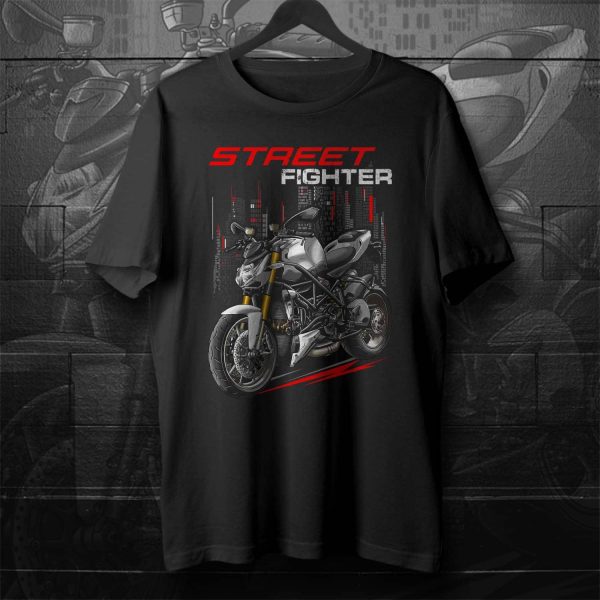 Ducati Streetfighter 1098 T-shirt 2010-2011 Pearl White Merchandise & Clothing Motorcycle Apparel