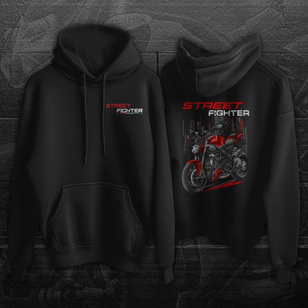 Ducati Streetfighter 1098 Hoodie 2010-2011 Red Merchandise & Clothing Motorcycle Apparel