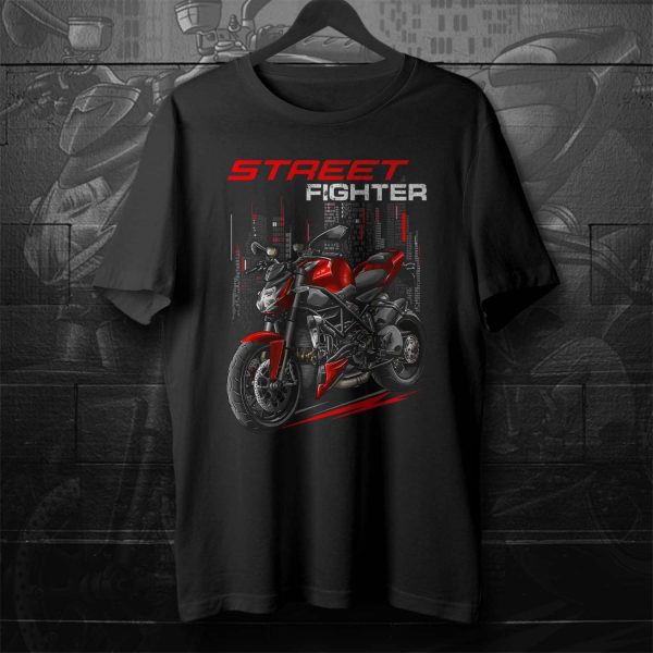 Ducati Streetfighter 1098 T-shirt 2010-2011 Red Merchandise & Clothing Motorcycle Apparel
