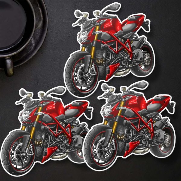 Ducati Streetfighter 1098 Stickers 2011-2013 S Red Merchandise & Clothing Motorcycle Apparel