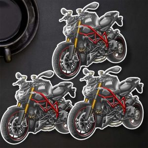 Ducati Streetfighter 1098 Stickers 2012-2013 S Race Titanium Matte Merchandise & Clothing Motorcycle Apparel