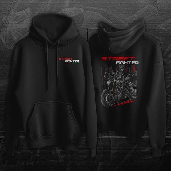 Ducati Streetfighter 848 Hoodie Dark Stealth Merchandise & Clothing Motorcycle Apparel