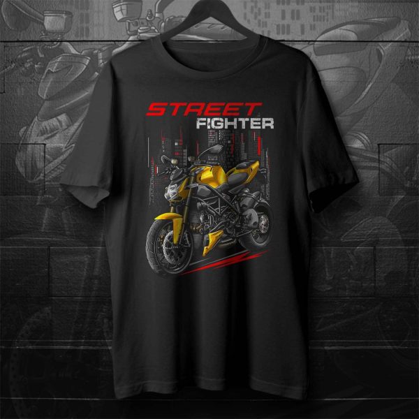 Ducati Streetfighter 848 T-shirt Fighter Yellow Merchandise & Clothing Motorcycle Apparel