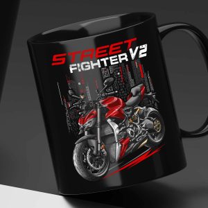 Ducati Streetfighter V2 Mug 2022-2023 Ducati Red Merchandise & Clothing Motorcycle Apparel