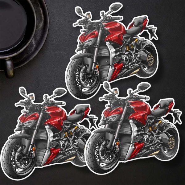 Ducati Streetfighter V2 Stickers 2022-2023 Ducati Red Merchandise & Clothing Motorcycle Apparel