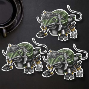 Stickers Ducati Streetfighter V2 Bull 2022-2023 Storm Green Merchandise & Clothing Motorcycle Apparel