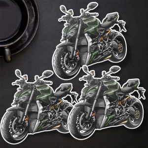 Ducati Streetfighter V2 Stickers 2022-2023 Storm Green Merchandise & Clothing Motorcycle Apparel