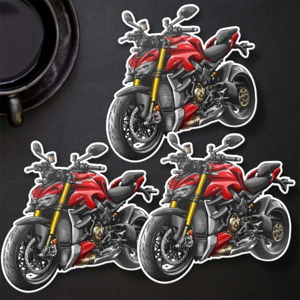 Ducati Streetfighter V4 Stickers 2020-2022 S Ducati Red Merchandise & Clothing Motorcycle Apparel