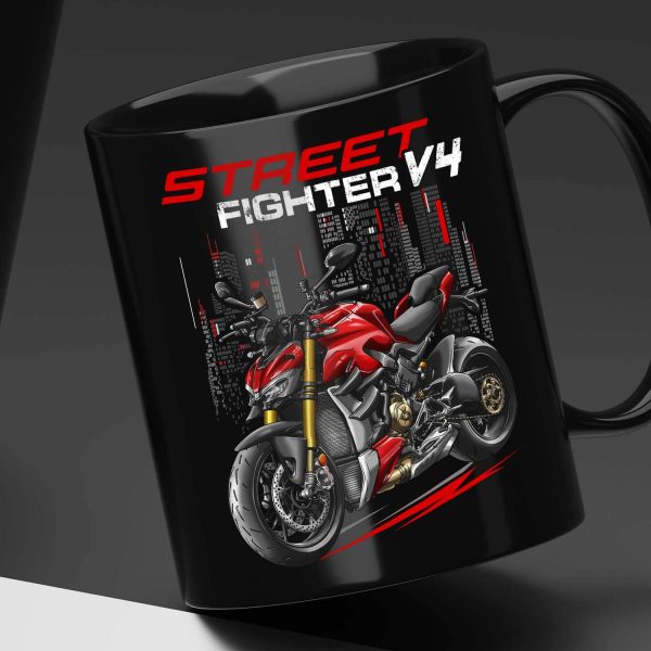 Ducati Streetfighter V4 Mug 2020-2022 Ducati Red Merchandise & Clothing Motorcycle Apparel