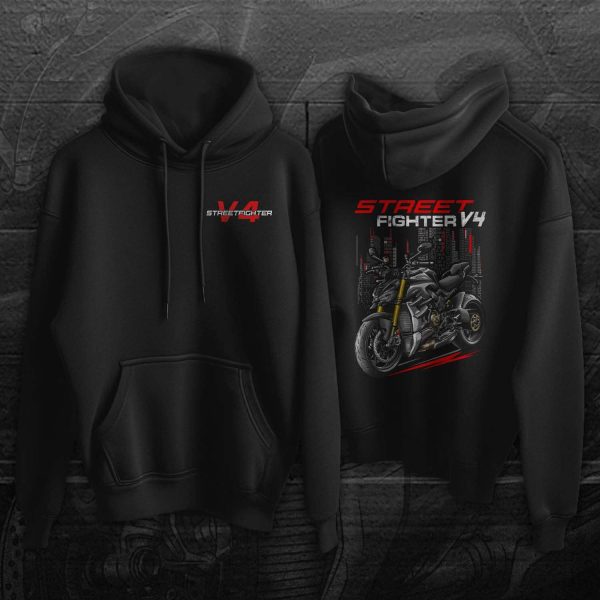 Ducati Streetfighter V4 Hoodie 2021-2022 Dark Stealth Merchandise & Clothing Motorcycle Apparel
