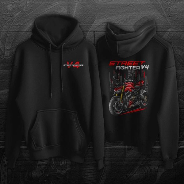 Ducati Streetfighter V4 Hoodie 2023 Ducati Red Merchandise & Clothing Motorcycle Apparel