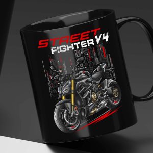 Ducati Streetfighter V4 Mug 2023 Gray Nero Merchandise & Clothing Motorcycle Apparel