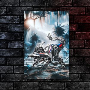 BMW R1250GS T-Rex Motorcycle Poster Merchandise & Clothing