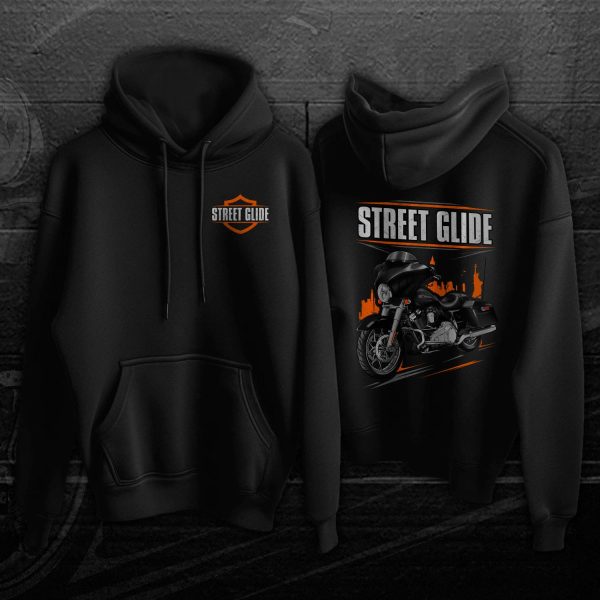 Harley-Davidson Street Glide Hoodie 2006-2020 Vivid Black Clothing & Merchandise