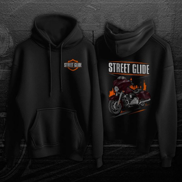 Harley-Davidson Street Glide Hoodie 2006 Black Cherry Clothing & Merchandise