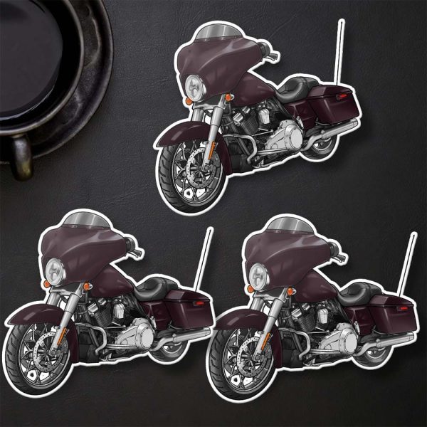 Harley-Davidson Street Glide Stickers 2006 Black Cherry Clothing & Merchandise