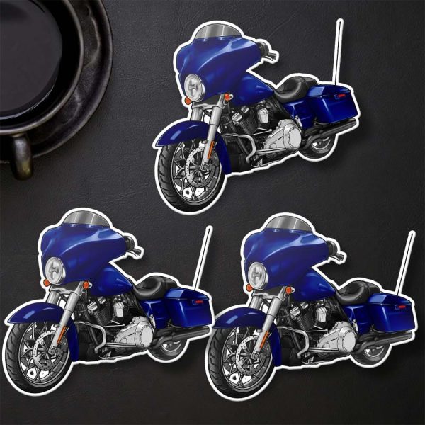 Harley-Davidson Street Glide Stickers 2006 Deep Cobalt Clothing & Merchandise