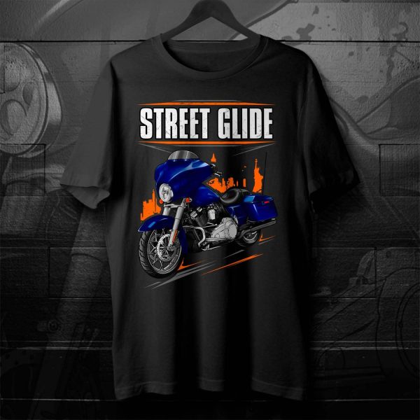 Harley-Davidson Street Glide T-shirt 2006 Deep Cobalt Clothing & Merchandise