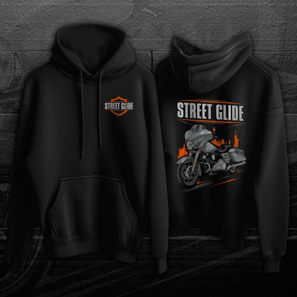 Harley-Davidson Street Glide Hoodie 2007-2009 Pewter Denim Clothing & Merchandise