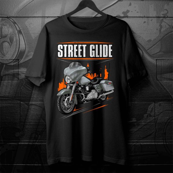 Harley-Davidson Street Glide T-shirt 2007-2009 Pewter Denim Clothing & Merchandise