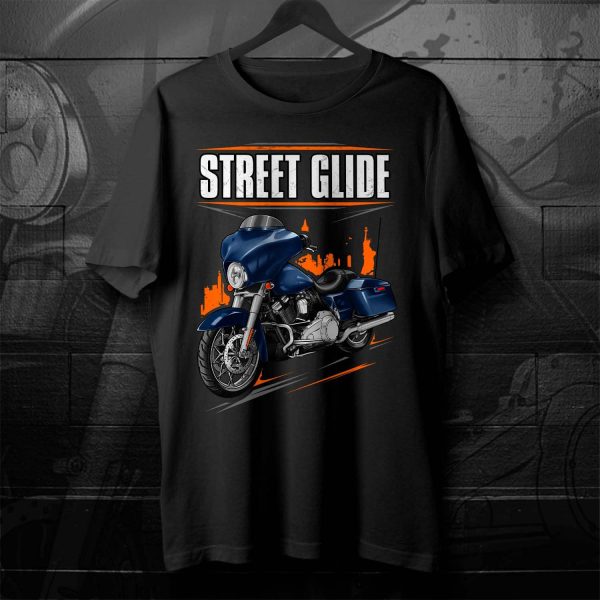 Harley-Davidson Street Glide T-shirt 2008-2009 Dark Blue Pearl Clothing & Merchandise