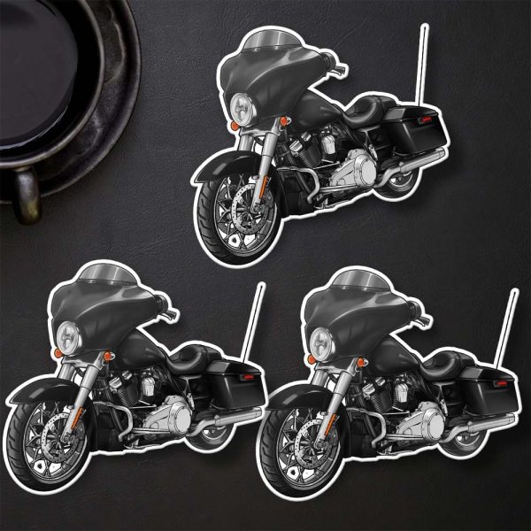 Harley-Davidson Street Glide Stickers 2009-2014 Black Denim Clothing & Merchandise