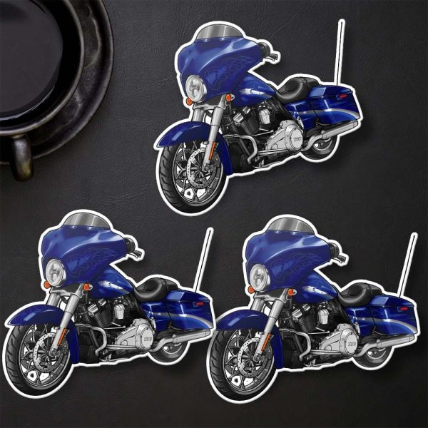 Harley-Davidson Street Glide CVO Stickers 2010 Candy Concord & Pale Gold Leaf Graphics Merchandise & Clothing