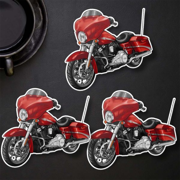 Harley-Davidson Street Glide CVO Stickers 2010 Tequila Sunrise & Pale Gold Leaf Graphics Merchandise & Clothing